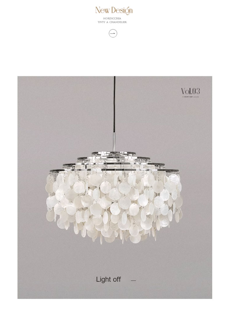 Layered Shell Pendant Light — AM0141, view 32