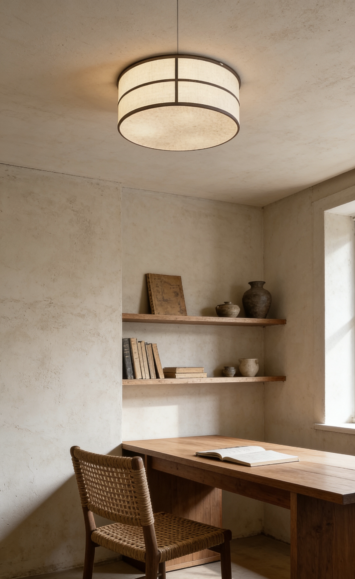 Linen Shade Ceiling Light — AM0256, view 11