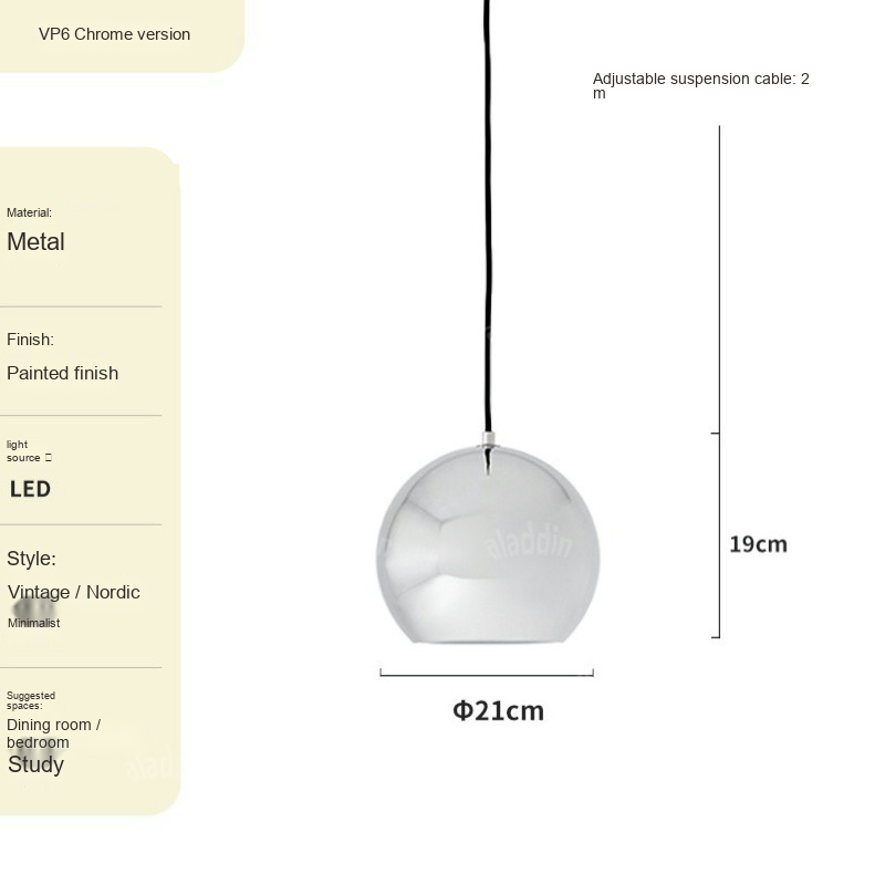 Dome Bedside Pendant Light — AM0210, view 9