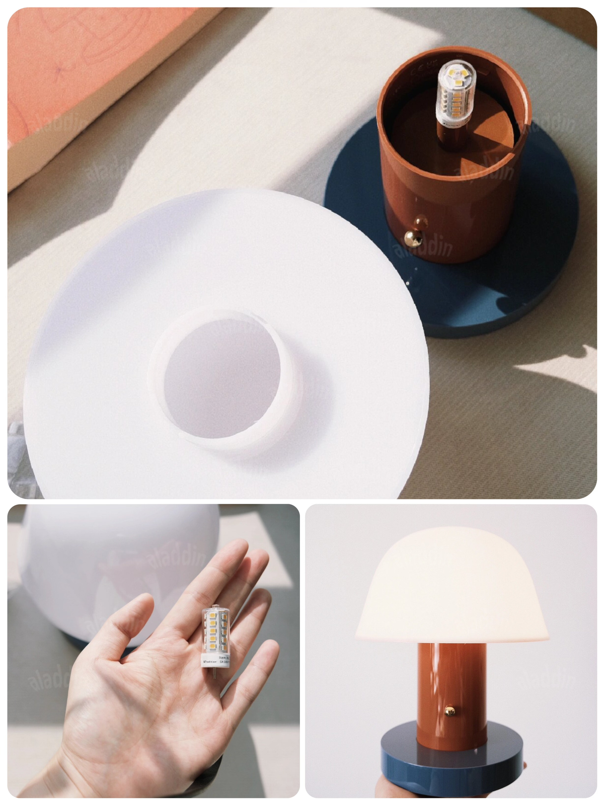 Compact Touch-Dimmable Mushroom Lamp — AM0145, view 13