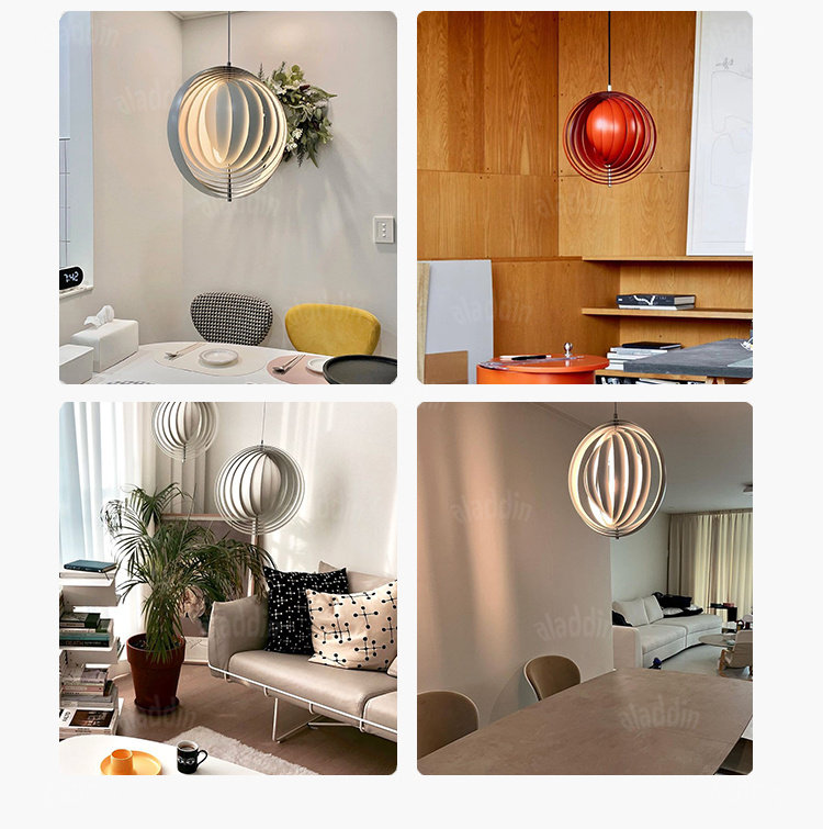 Sculptural Moon Pendant Light — AM0150, view 13