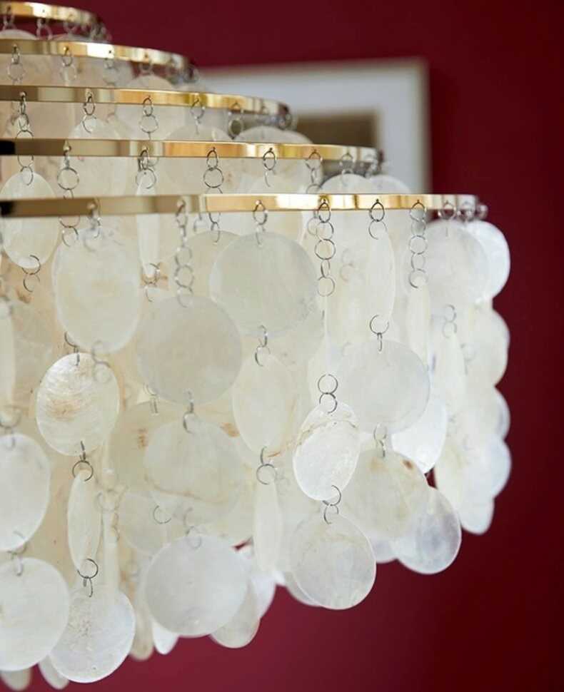Layered Shell Pendant Light — AM0141, view 25