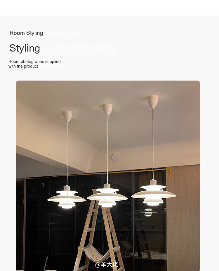 Layered Disc Pendant Light — AM0135, view 31