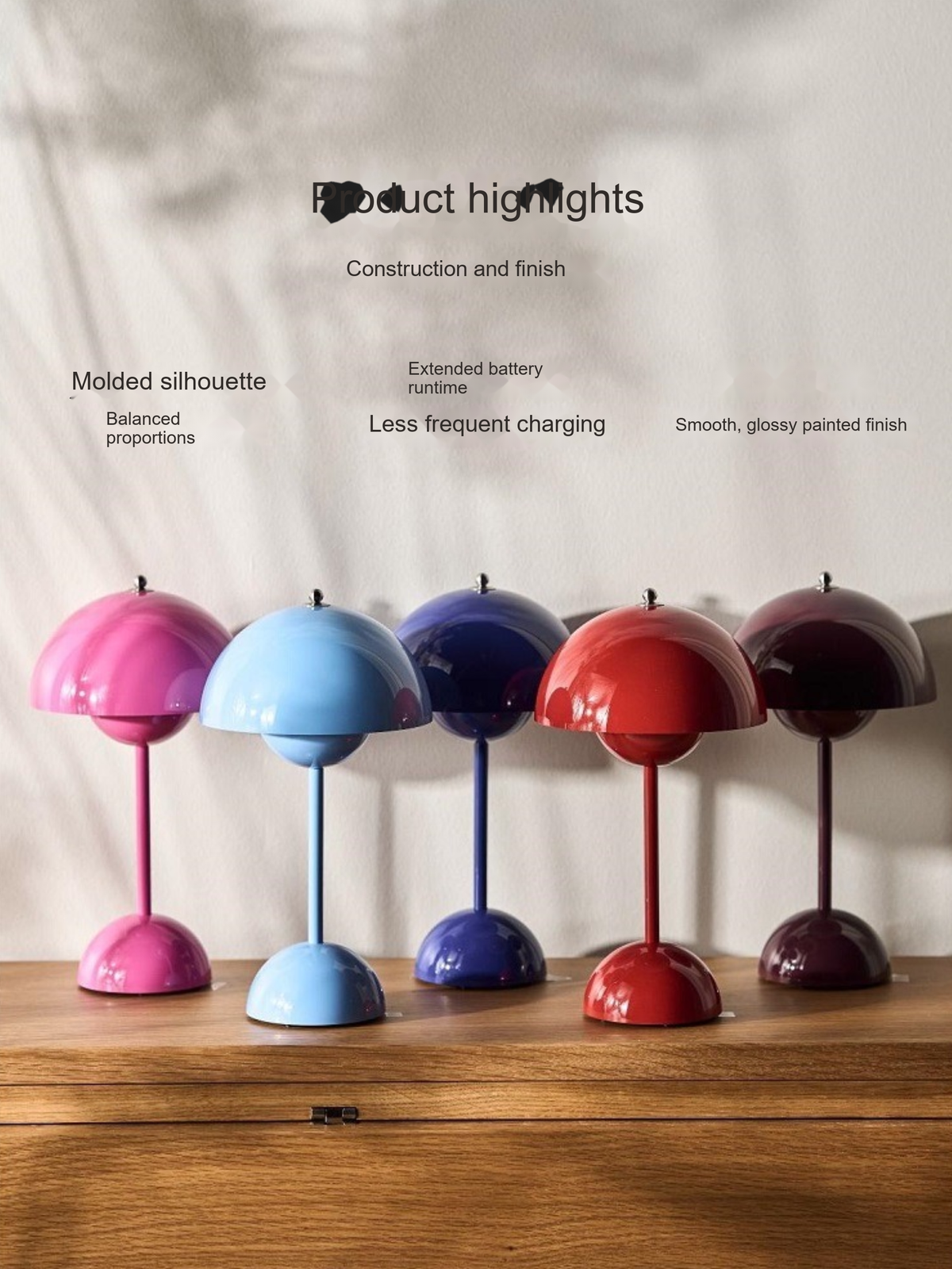 Portable Flowerbud Table Lamp — AM0132, view 4