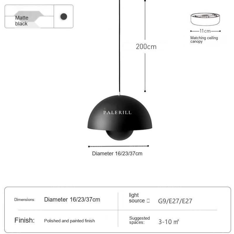Flowerbud Pendant Light — AM0134, view 24