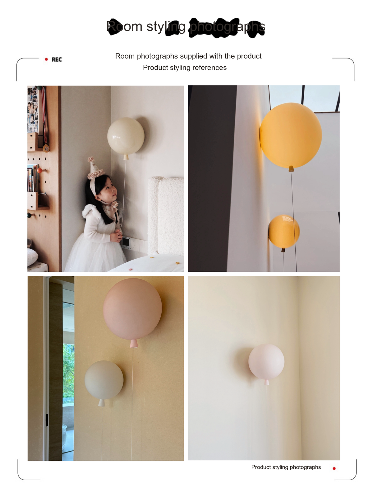 Colorful Balloon Wall Light — AM0155, view 5