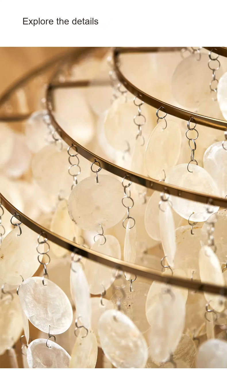 Layered Shell Pendant Light — AM0141, view 23