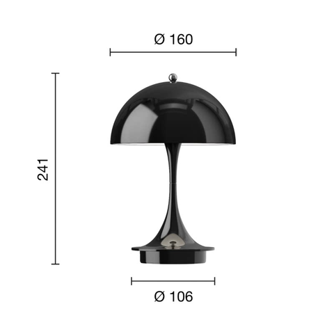 Black · Opaque shade · V3 top touch switch