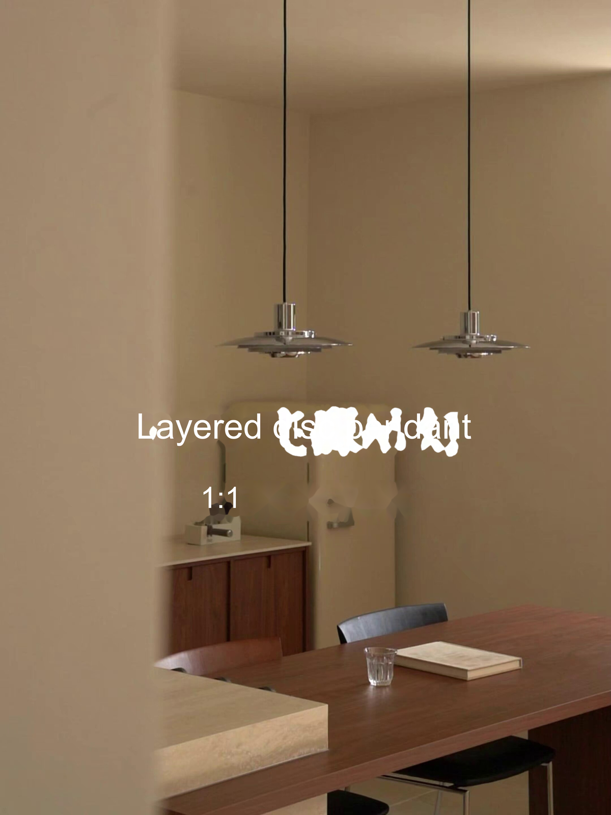 Brushed Disc Pendant Light — AM0137, view 23