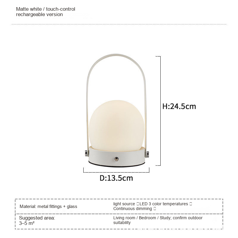 Portable Lantern Table Lamp — AM0164, view 7