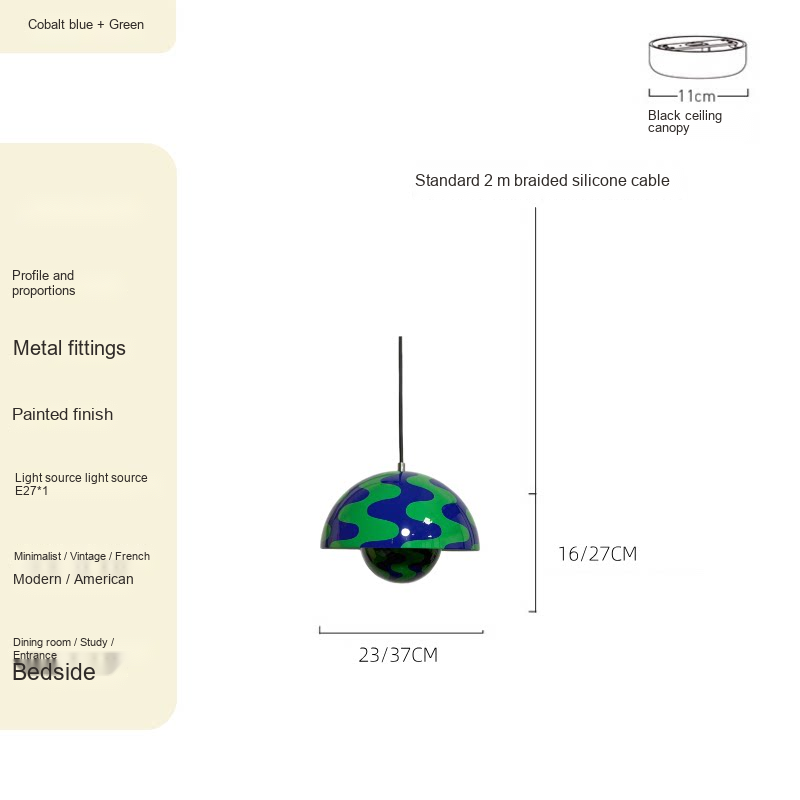 Flowerbud Pendant Light — AM0134, view 30