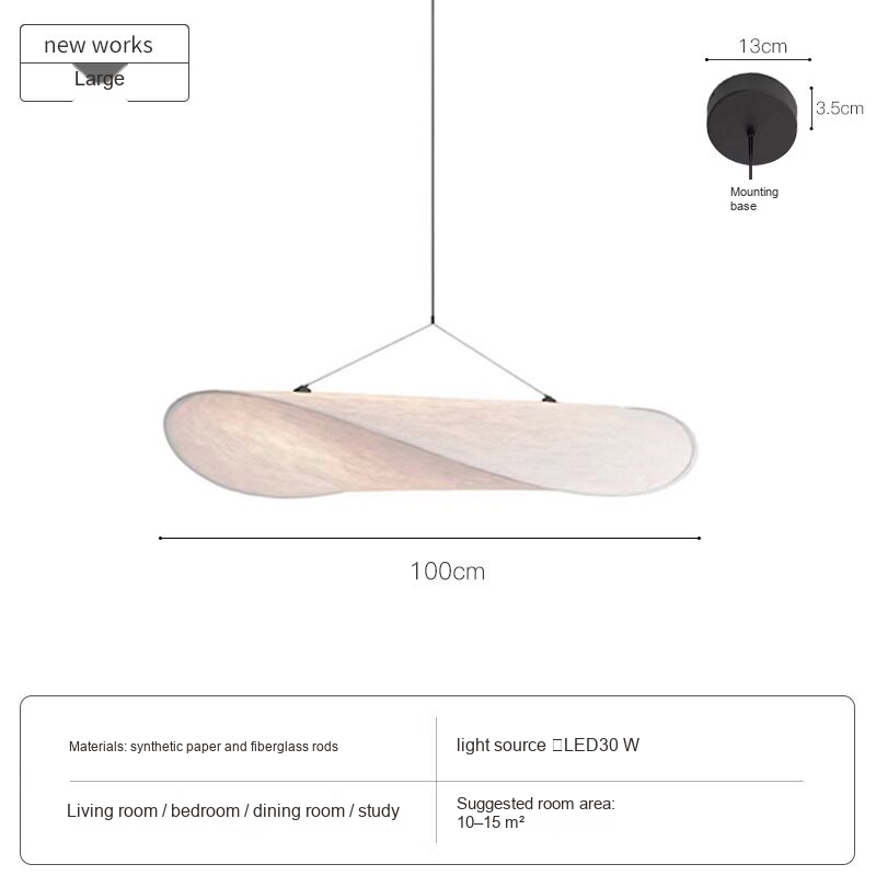 Sculptural Cloud Pendant Light — AM0204, view 8