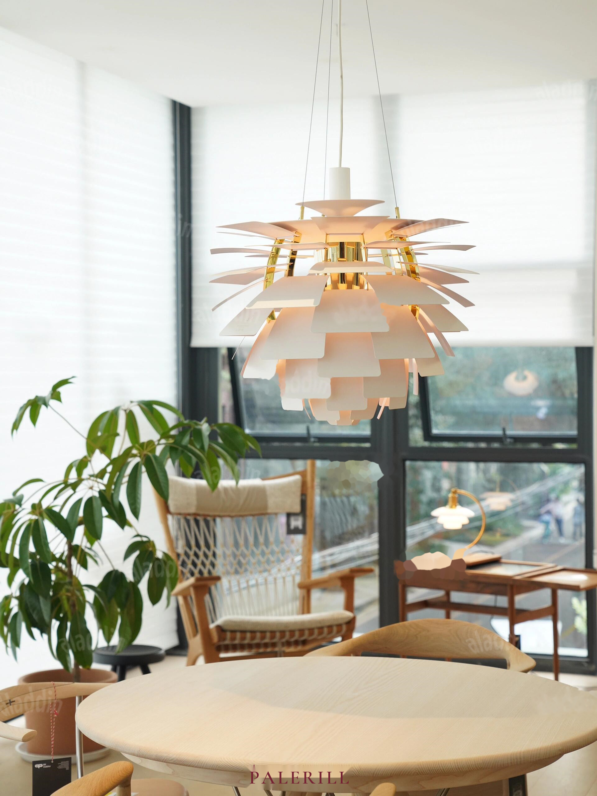 Layered Pinecone Pendant Light — AM0138, view 14