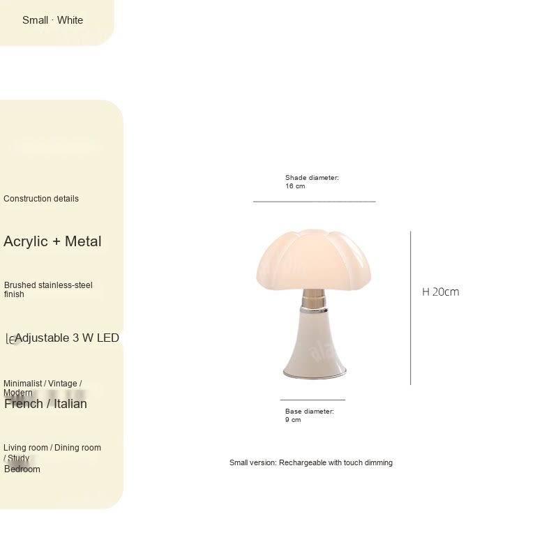 Telescopic Touch-Dimmable Table Lamp — AM0209, view 3