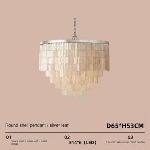 Silver round D65CM