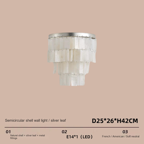 Silver Wall light D25cm