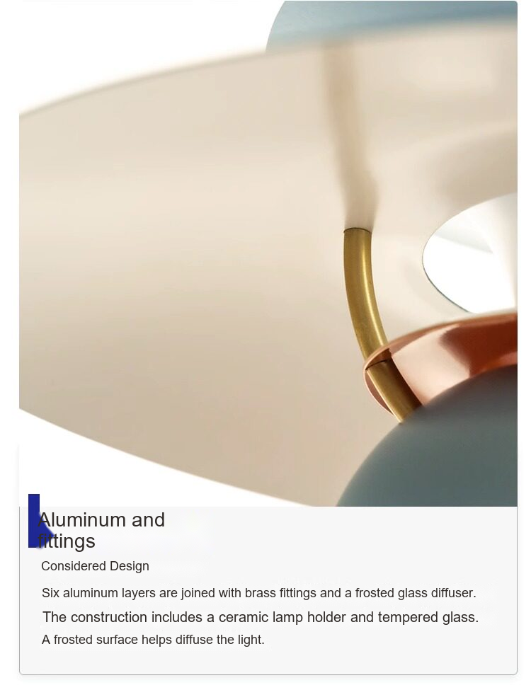 Layered Disc Pendant Light — AM0135, view 36