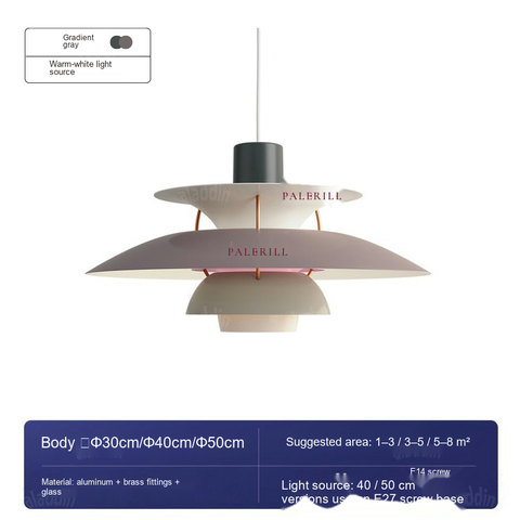 Midnight gray Warm-white light source · 30x30x16cm