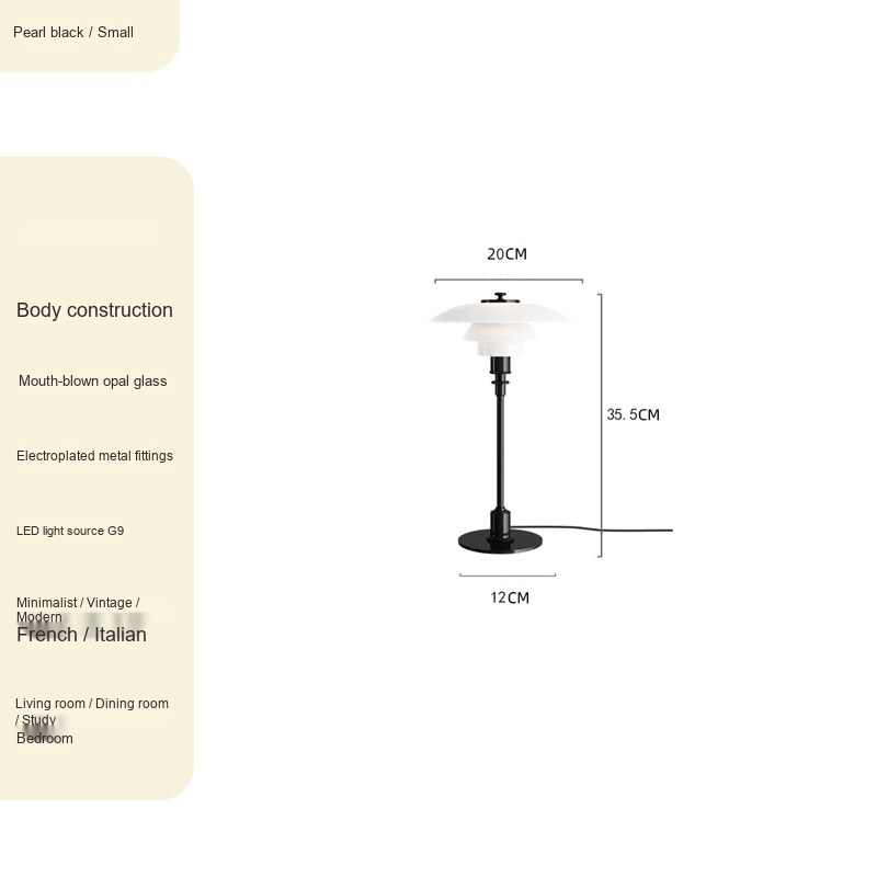 Glass Table & Floor Lamp — AM0216, view 7