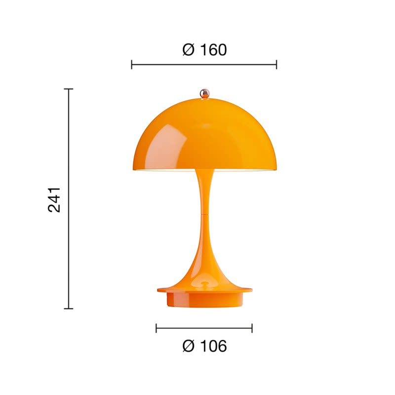 Portable Dimmable Mushroom Table Lamp — AM0136, view 19
