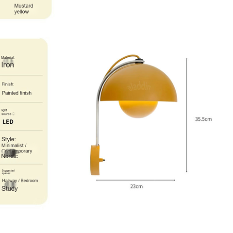 Mustard yellow · Sliding shade