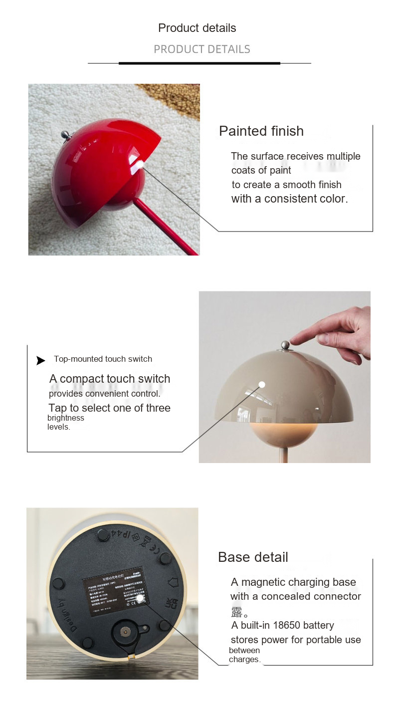 Portable Flowerbud Table Lamp — AM0132, view 29