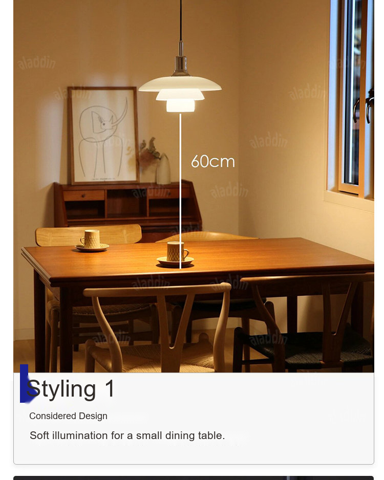 Layered Opal Glass Pendant Light — AM0151, view 17