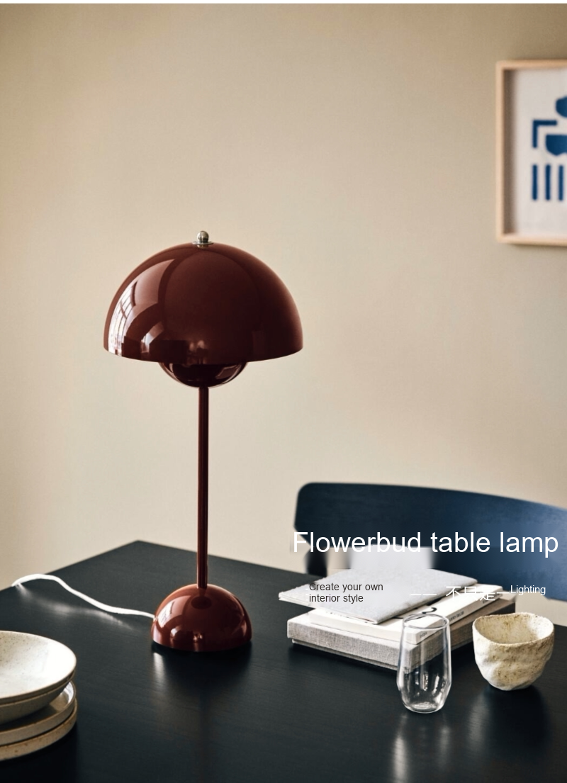 Large Flowerbud Table Lamp — AM0142, view 30