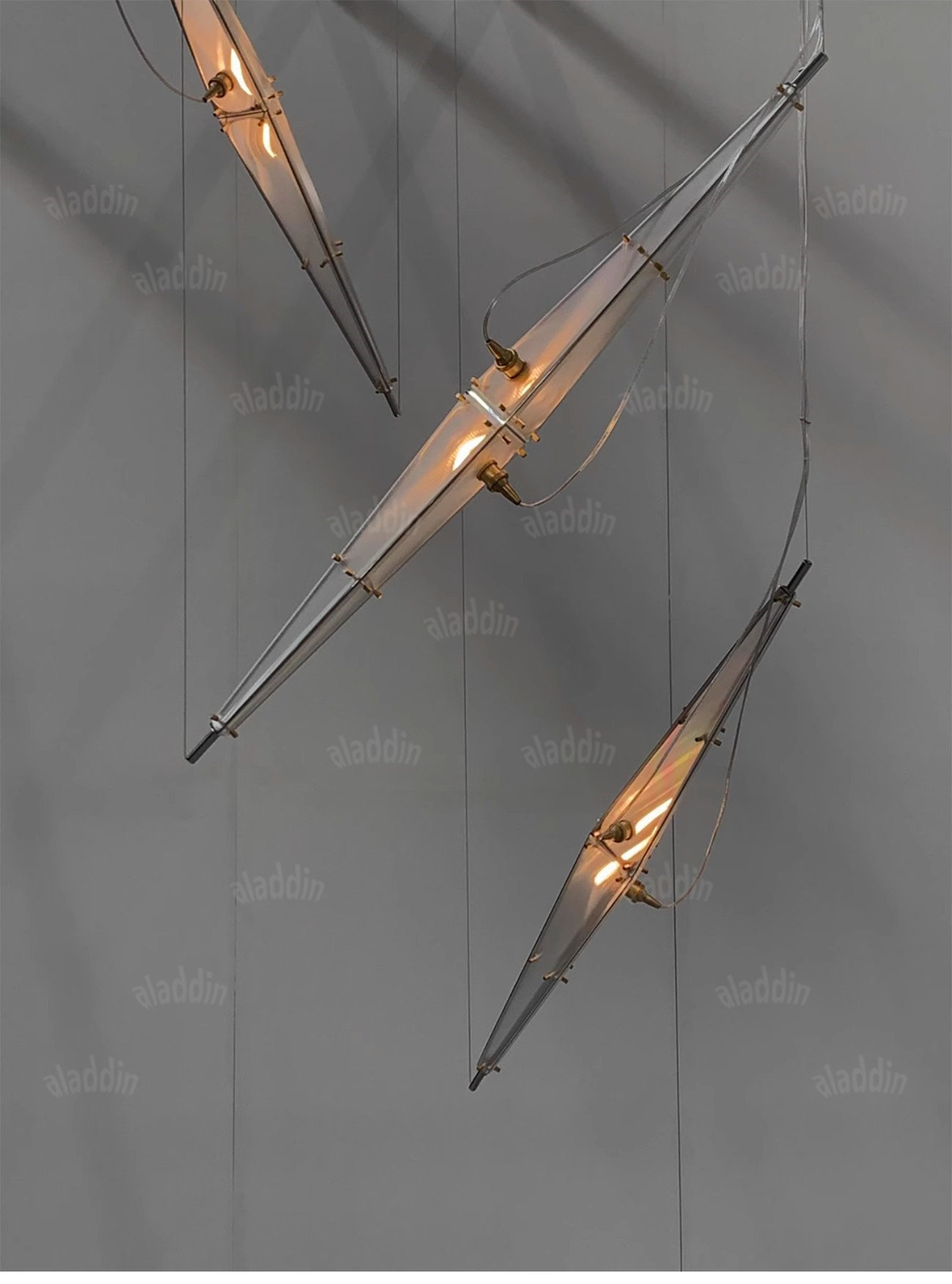 Sculptural Geometric Pendant Light — AM0223, view 22