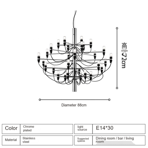 Chrome plated -30 lights · 304 stainless steel