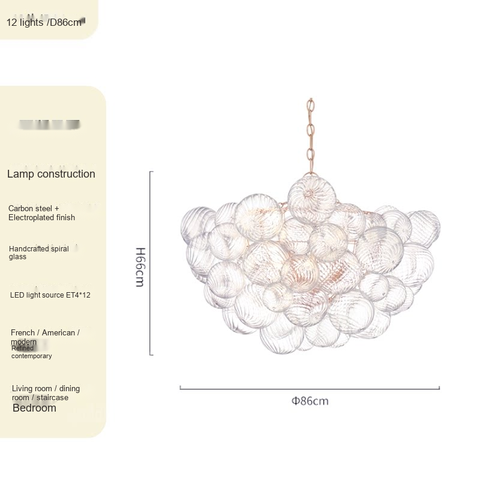 Antique gold · D86cm 12 lights