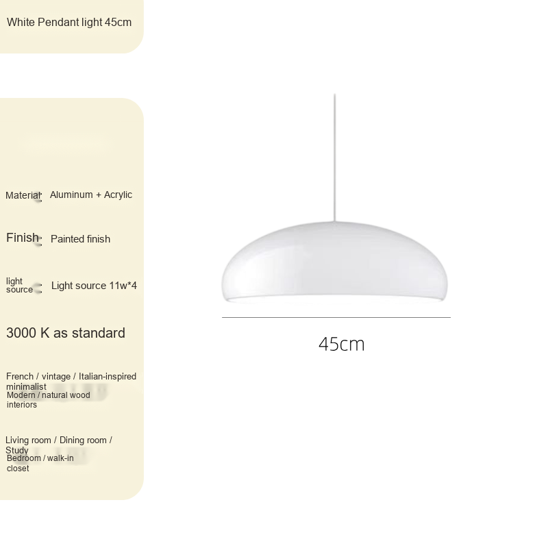 Minimalist Pendant & Ceiling Light — AM0251, view 6