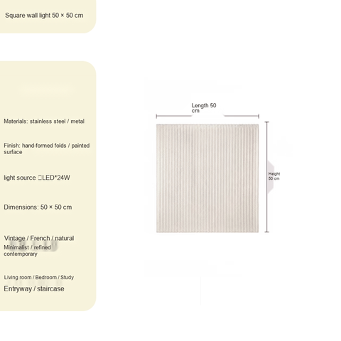 Small · Square D50*H50cm Continuous dimming