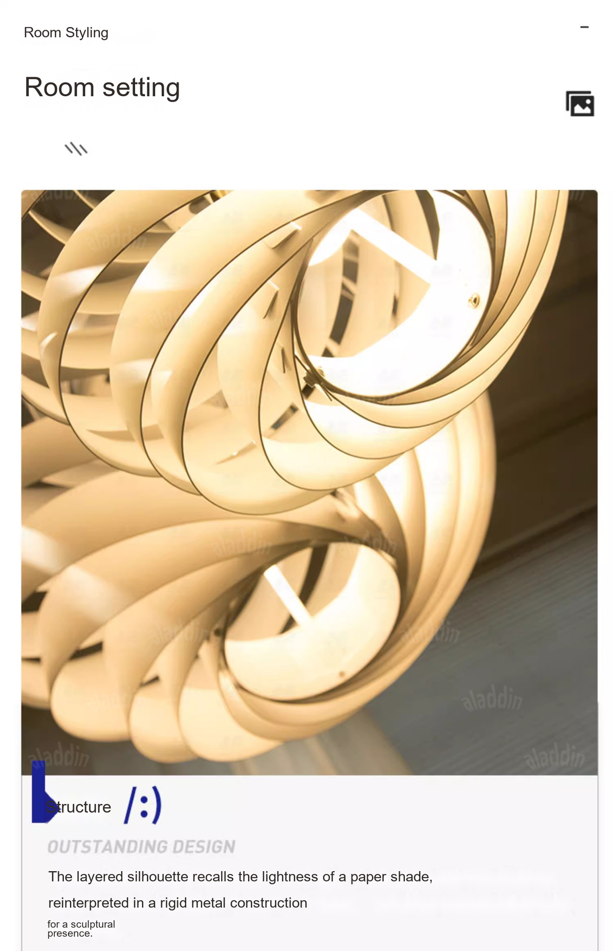 Sculptural Turbine Pendant Light — AM0153, view 12