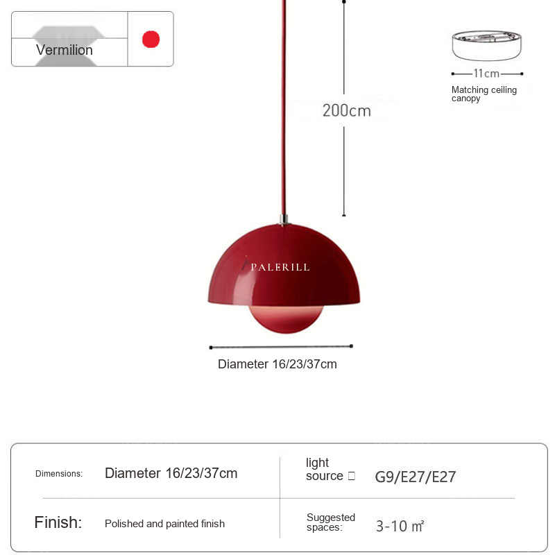 Flowerbud Pendant Light — AM0134, view 11