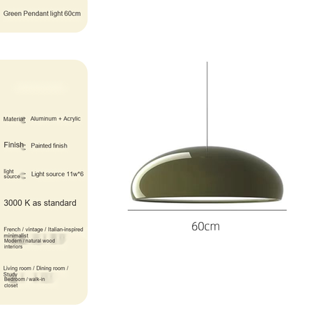 Green Pendant D60CM Warm-light source