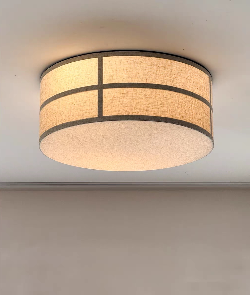 Linen Shade Ceiling Light — AM0256, view 10