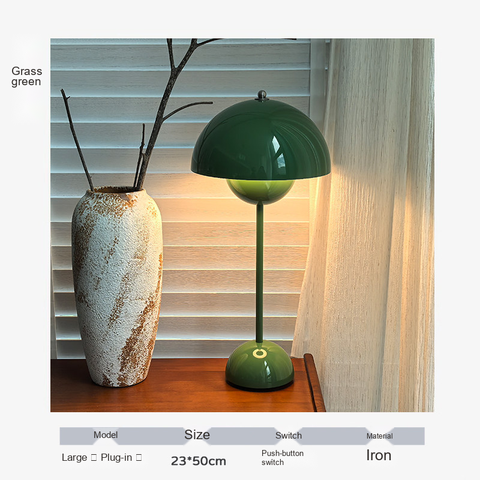 Grass green · Bulb included · Push-button switch
