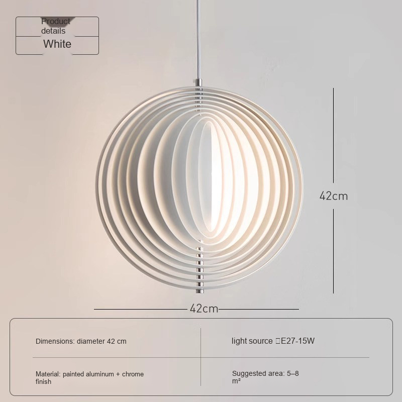 Sculptural Moon Pendant Light — AM0150, view 4
