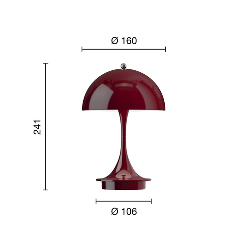 Burgundy · Opaque shade · V3 top touch switch