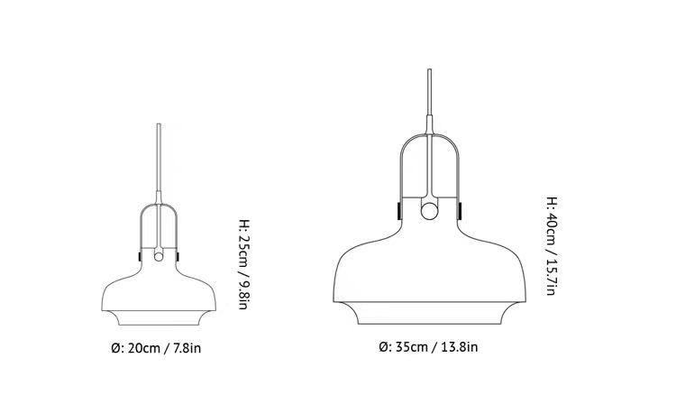 Brass & Glass Pendant Light — AM0191, view 22