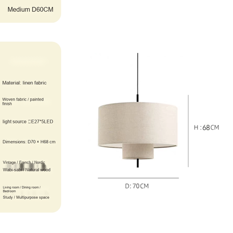 D70cm Linen fabric