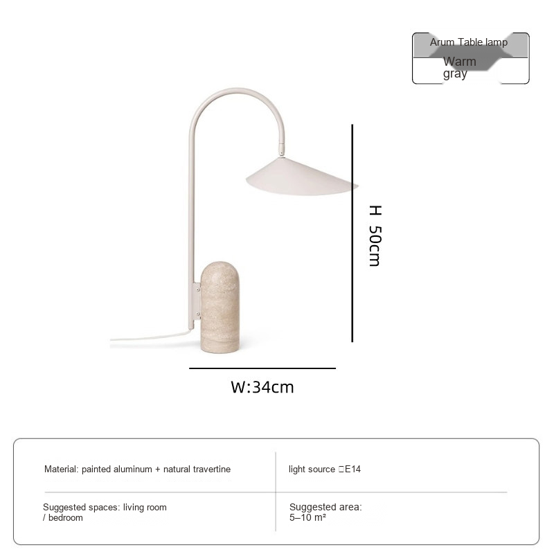 Marble & Travertine Floor and Table Lamps — AM0167, view 9