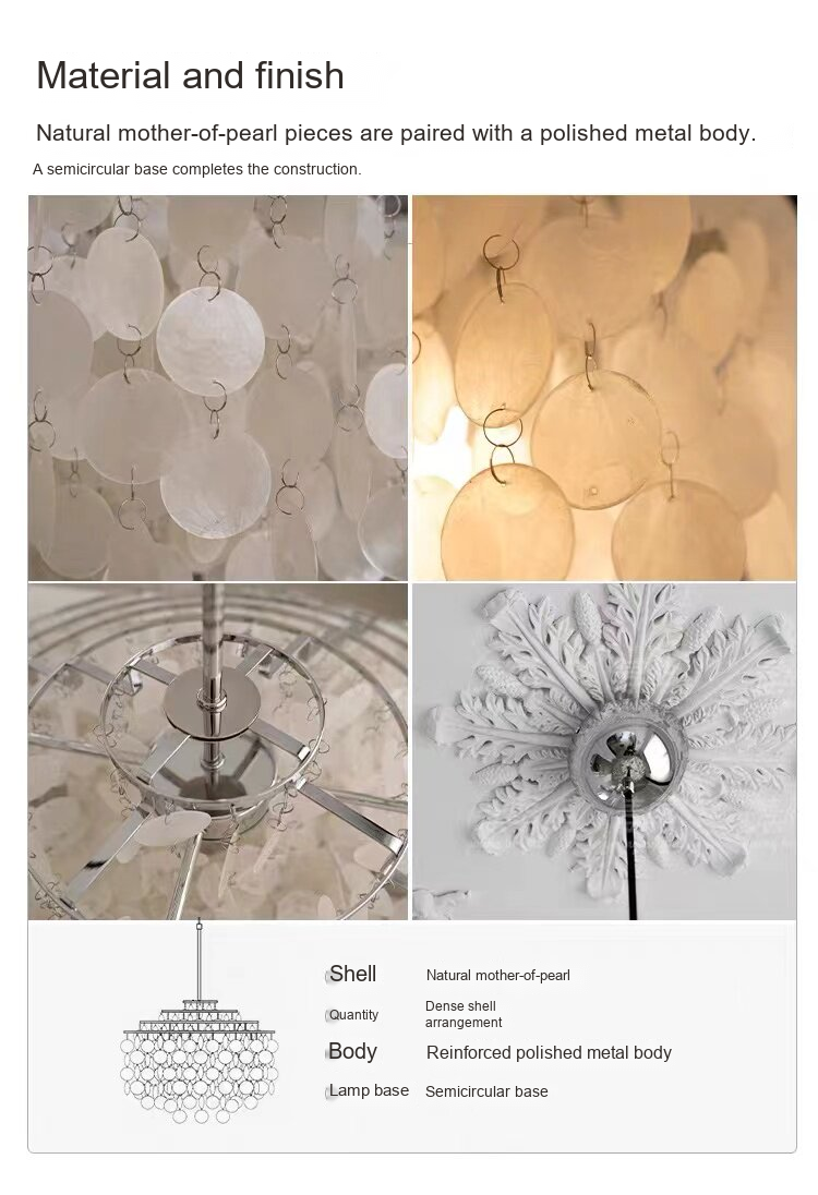 Layered Shell Pendant Light — AM0141, view 22