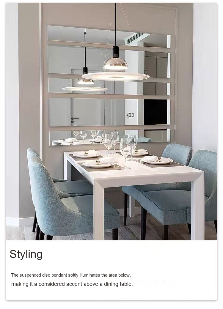 Suspended Disc Pendant Light — AM0168, view 23