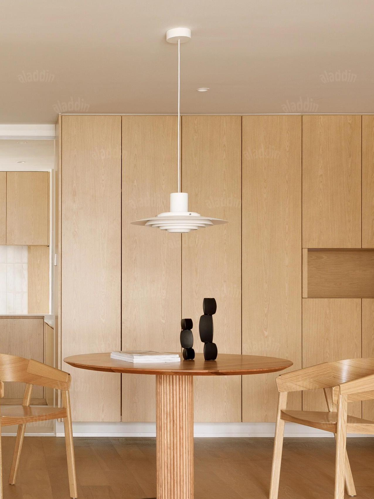 Brushed Disc Pendant Light — AM0137, view 2