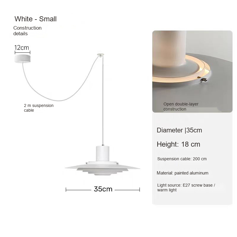 Brushed Disc Pendant Light — AM0137, view 19