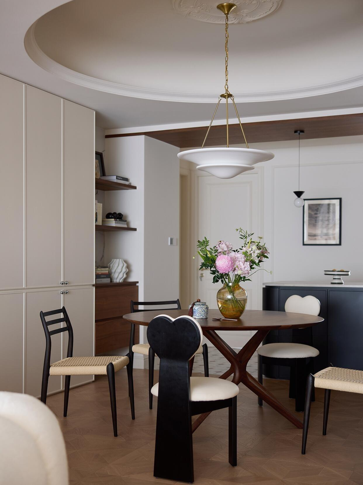 Brass & Plaster Pendant Light — AM0254, view 4