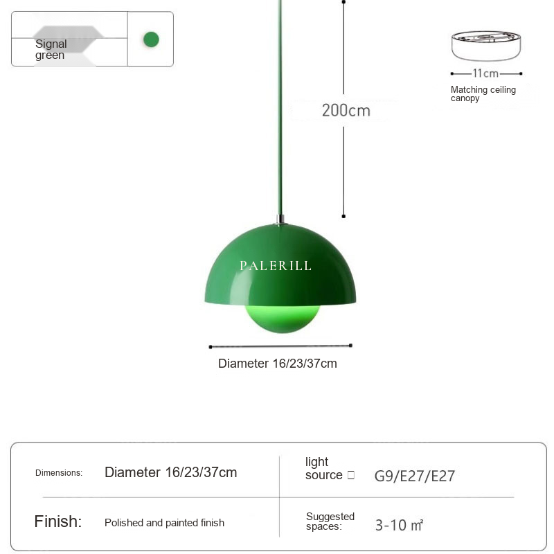Flowerbud Pendant Light — AM0134, view 19