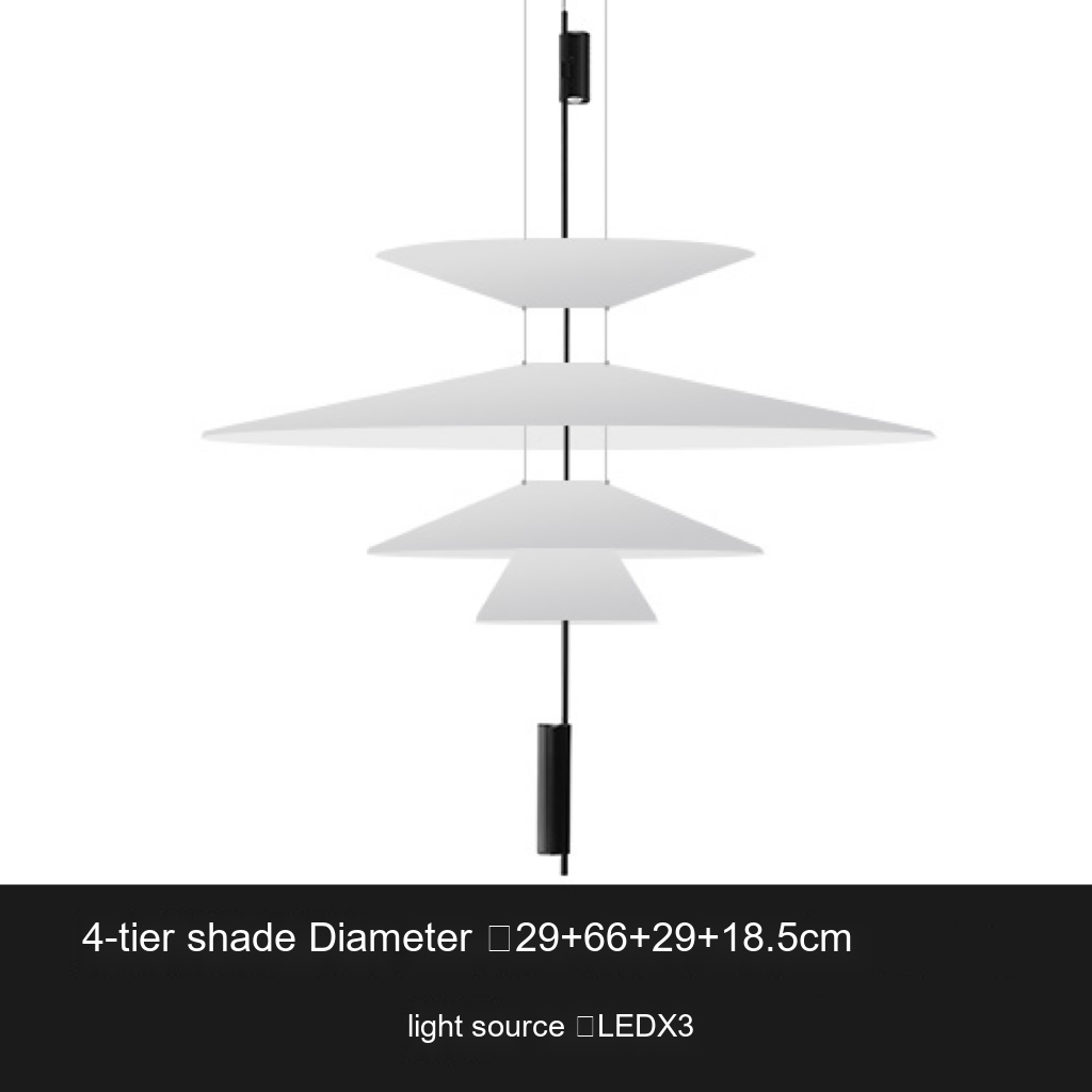 Layered Sculptural Pendant Light — AM0232, view 12